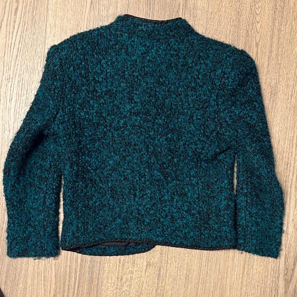 Vintage Kasper Teal Textured Jacket - Picture 8 of 9